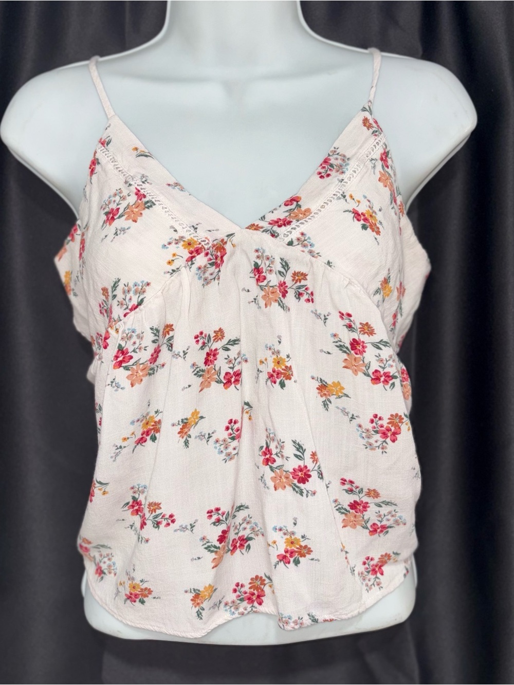 Women’s vintage floral babydoll top S